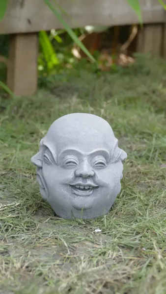 Si Mian Fo - Kleiner viergesichtiger Buddha, 12cm H | Steinguss 